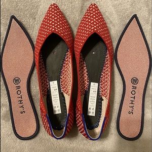 Red apple honeycomb Rothy’s